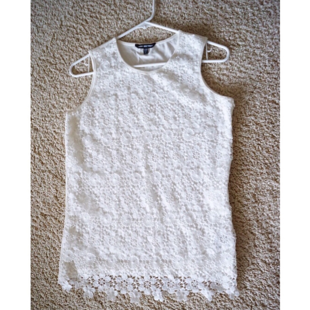 White Lace Tank Top Small (S)